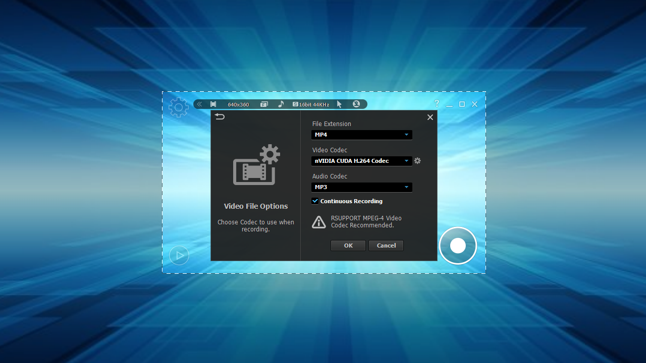 litecam hd screen recorder video options